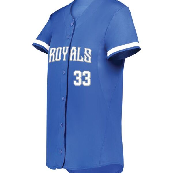 Ladies Cutter+ Full Button Softball Jersey Thumbnail