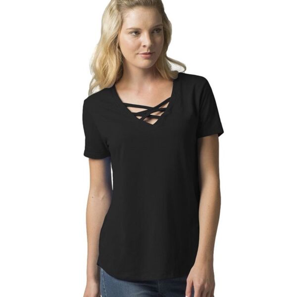 Women’s Cage Front T-Shirt Thumbnail