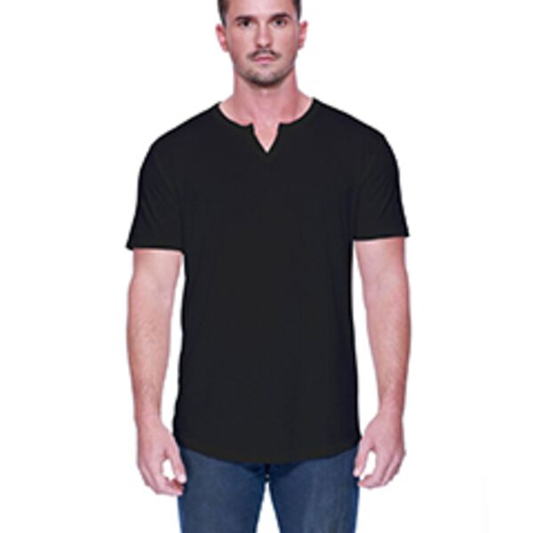 Men's CVC  Slit V-Neck T-Shirt Thumbnail